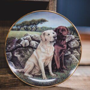 Franklin/Danbury Mint “Trusted Companions” Labrador Collector Plate